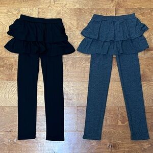 Toddler Girls Auranso (Amazon) Leggings with Skirt - 4-5T (110 cm) - 2 included!